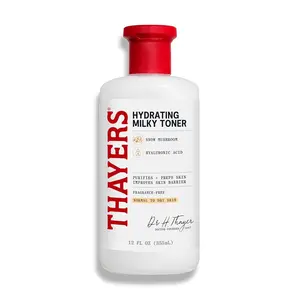 THAYERS Milky Face Toner Skin Care with Snow Mushroom Tremella and Hyaluronic Acid, Natural Gentle Facial Toner, for Dry and Sensitive Skin, 355mL