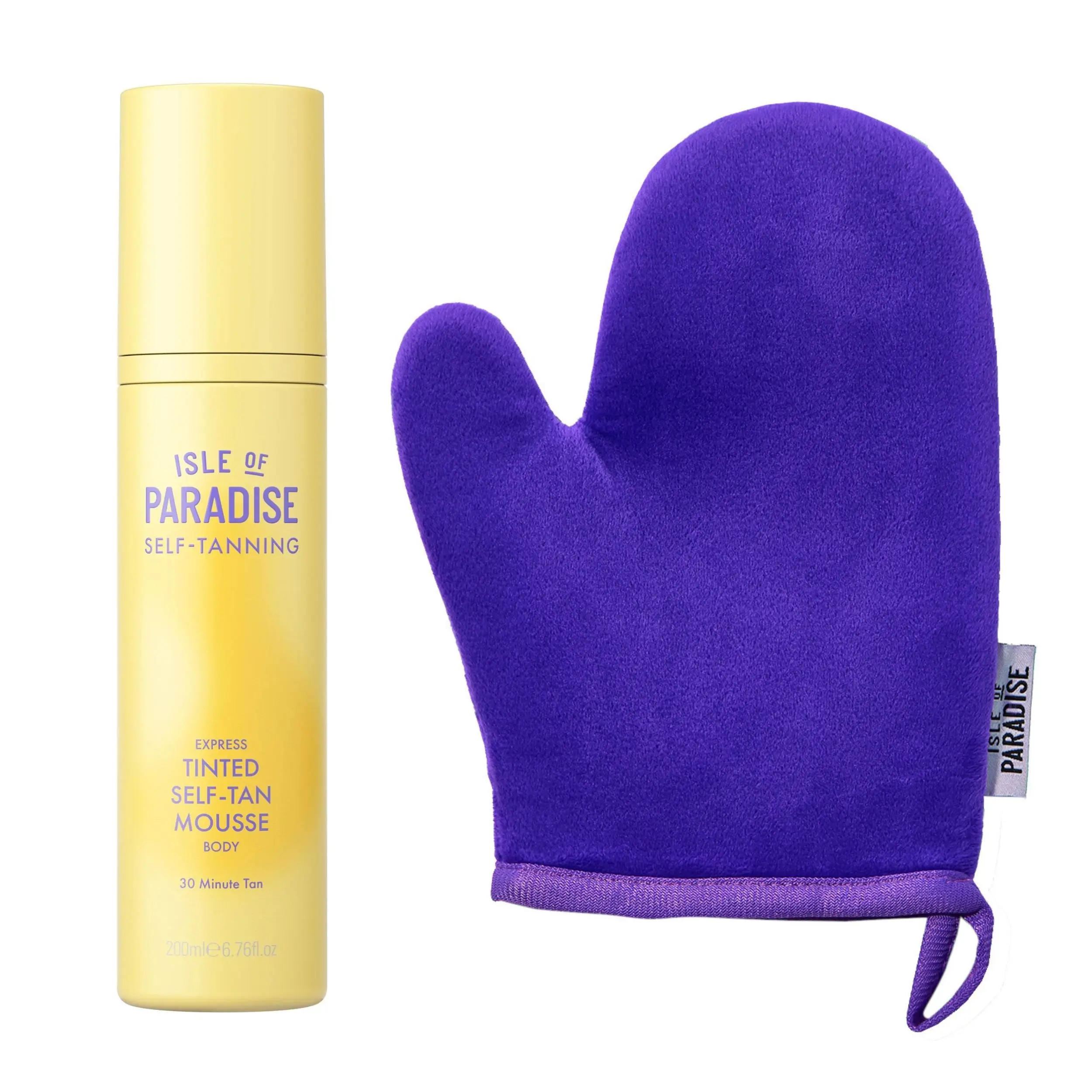 Isle Of Paradise Express Self-Tanning Mousse, 6.76 Fl. Oz. + Reusable Mitt