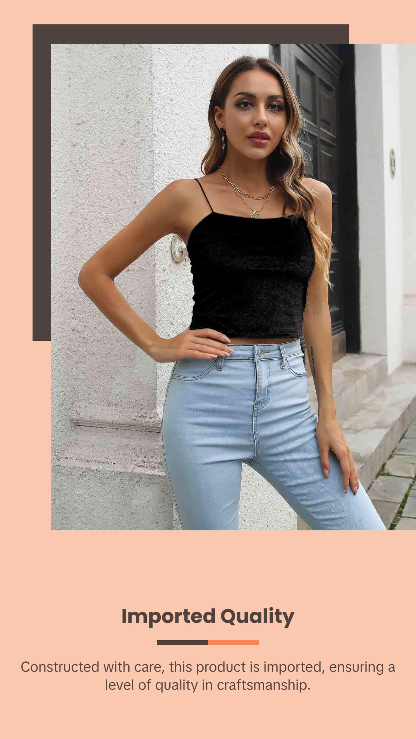 Straight Neck Cropped Cami