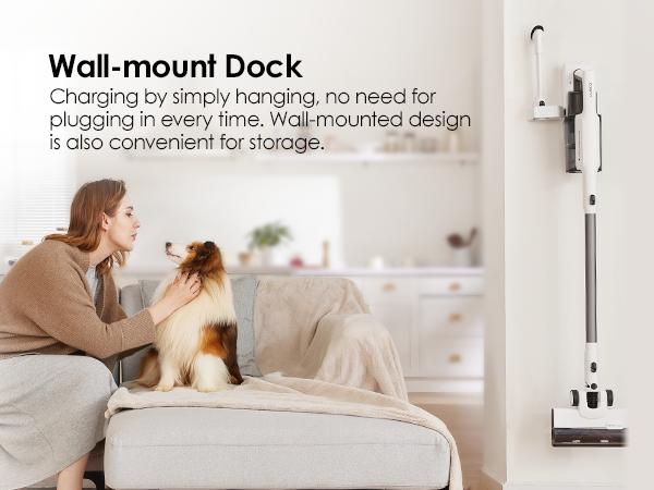 Tineco A30S Cordless Stick Vacuum Cleaner, 160W Powerful Suction, 60 Minutes Runtime, 1L Larger Dustbin, Rechargeable Lightweight and Versatile ZeroTangle Brush PureCyclone Tech LED Headlight