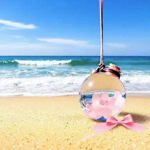 Blushing Pink Live Marimo Pendant - An Adorable Aquarium Plant Decor & Kawaii Portable Pet Habitat (Includes LIVELY Moss Ball Pet)