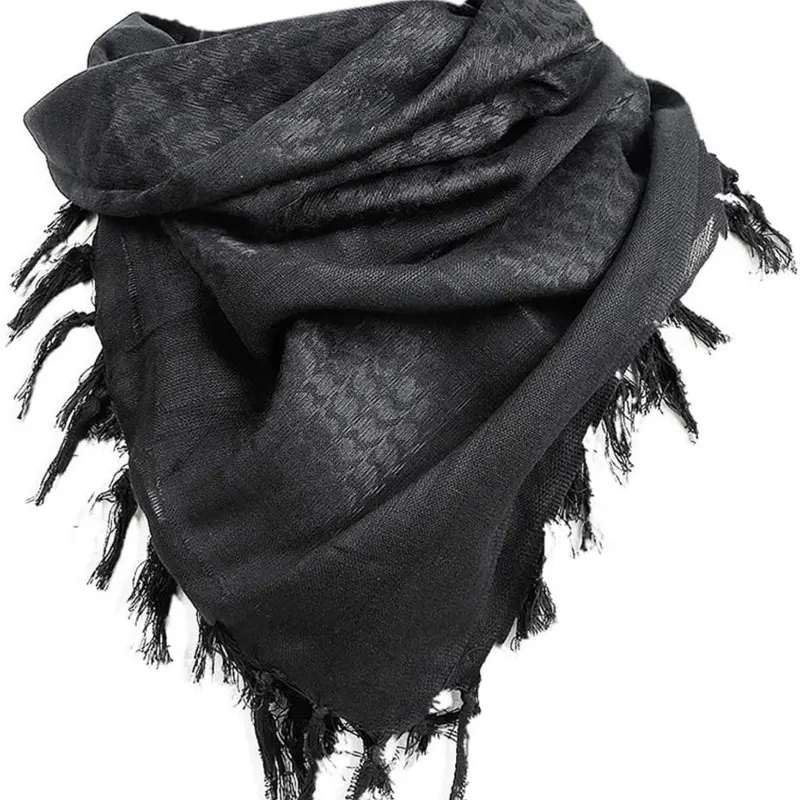 Vintage Style 100% Pure Cotton Scarf - Breathable Windproof Neckerchief, Casual Soft Fashion Neck Shawl, Unisex Woven Scarf-Style Hand-Washable Desert Accessory