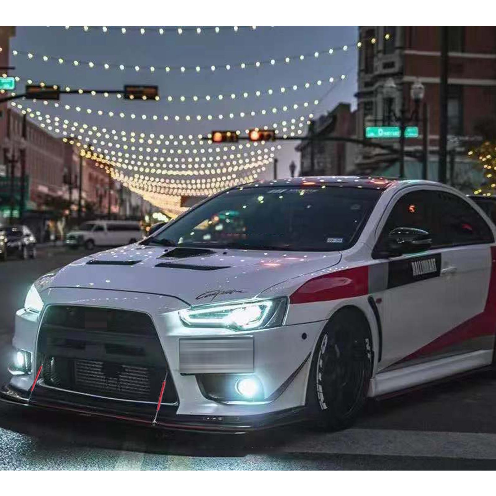 DIBMS 2PCS 6"-9" Adjustable Splitter Strut Rods, Car Front Bumper Lip Support Bars, Universal Bumper Splitter Diffuser Strut Tie Support Rods Compatible with Most Vehicles (Red)