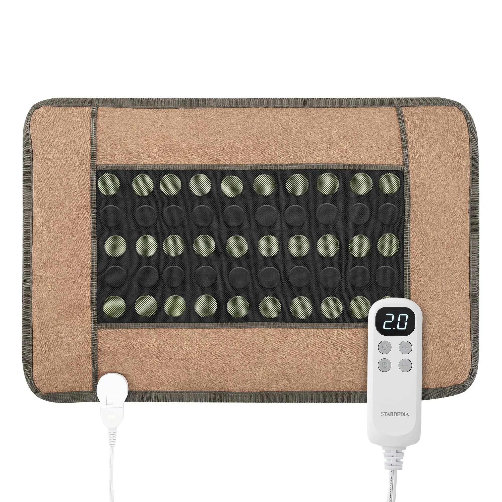 Garvee Infrared Thermal Pads for Pain Relief - Natural Jade and Tourmaline Heating Pad for Back, Neck, and Shoulder Therapy