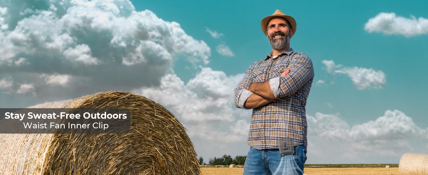 Portable Fan, USB Rechargeable Waist Fan with Clip & Power Bank, Personal Cooling Fan for Outdoor Travel Camping & Summer Soccer 2026