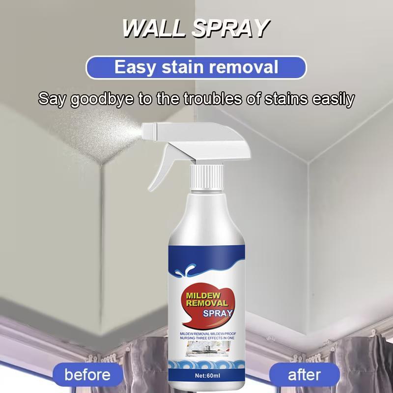 Highly Instant Mold and MildewStain Remover Spray 60ml for Washing Machine Seal | Bathroom Grout | Kitchen Sinks, Prevents Mould Regrowth, Household Essentials