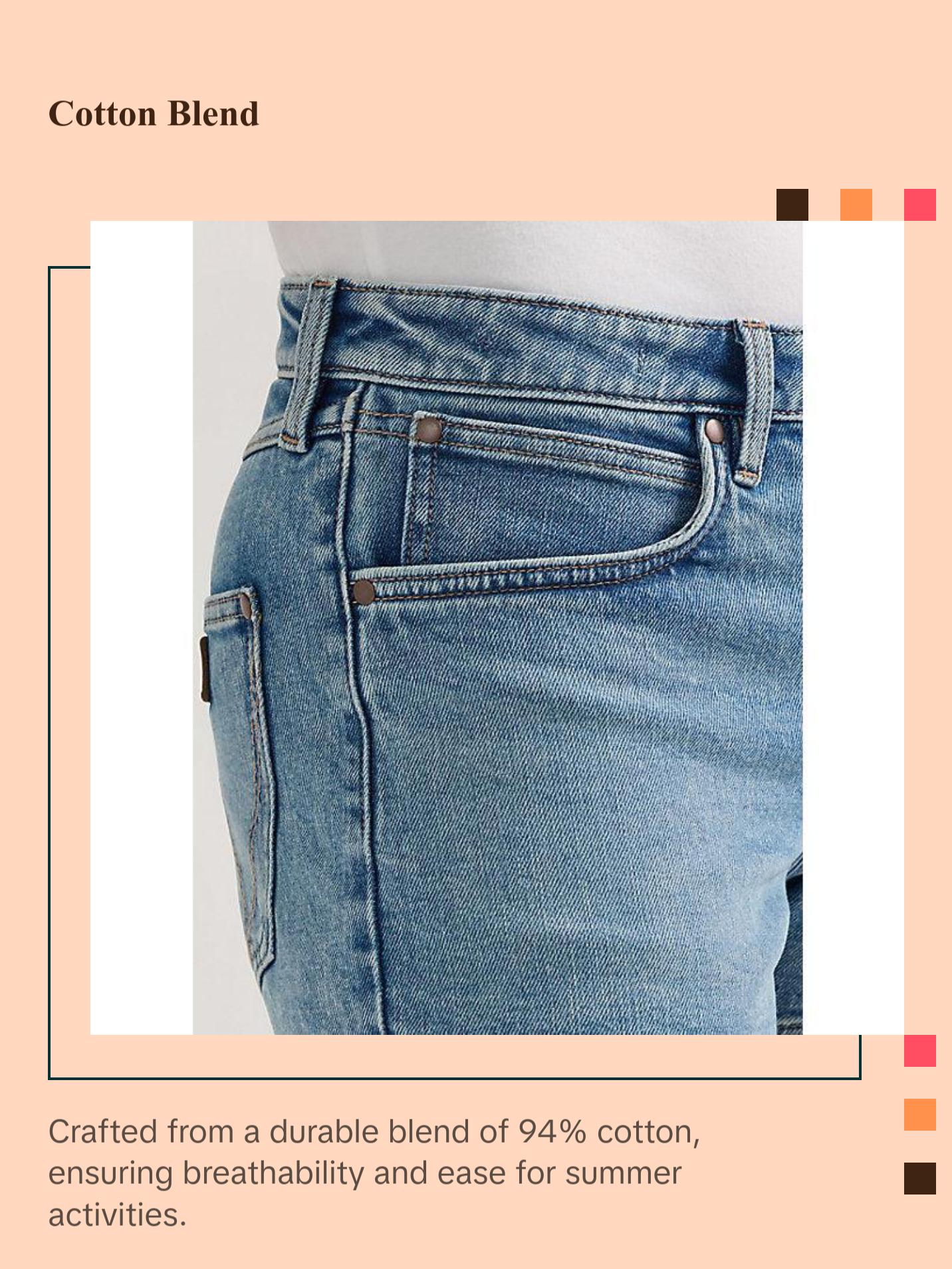 Wrangler Women's Ainsley Lake Flex Denim Shorts - Light Wash, Mid-Waist, Regular Fit Cotton-Elastane Blend Lady Basic Bottom, 3.5" Inseam, Stitched Pockets, 5% T-400, Medium Stretch, for Summer Concerts, Days by the Lake, Multi-Size