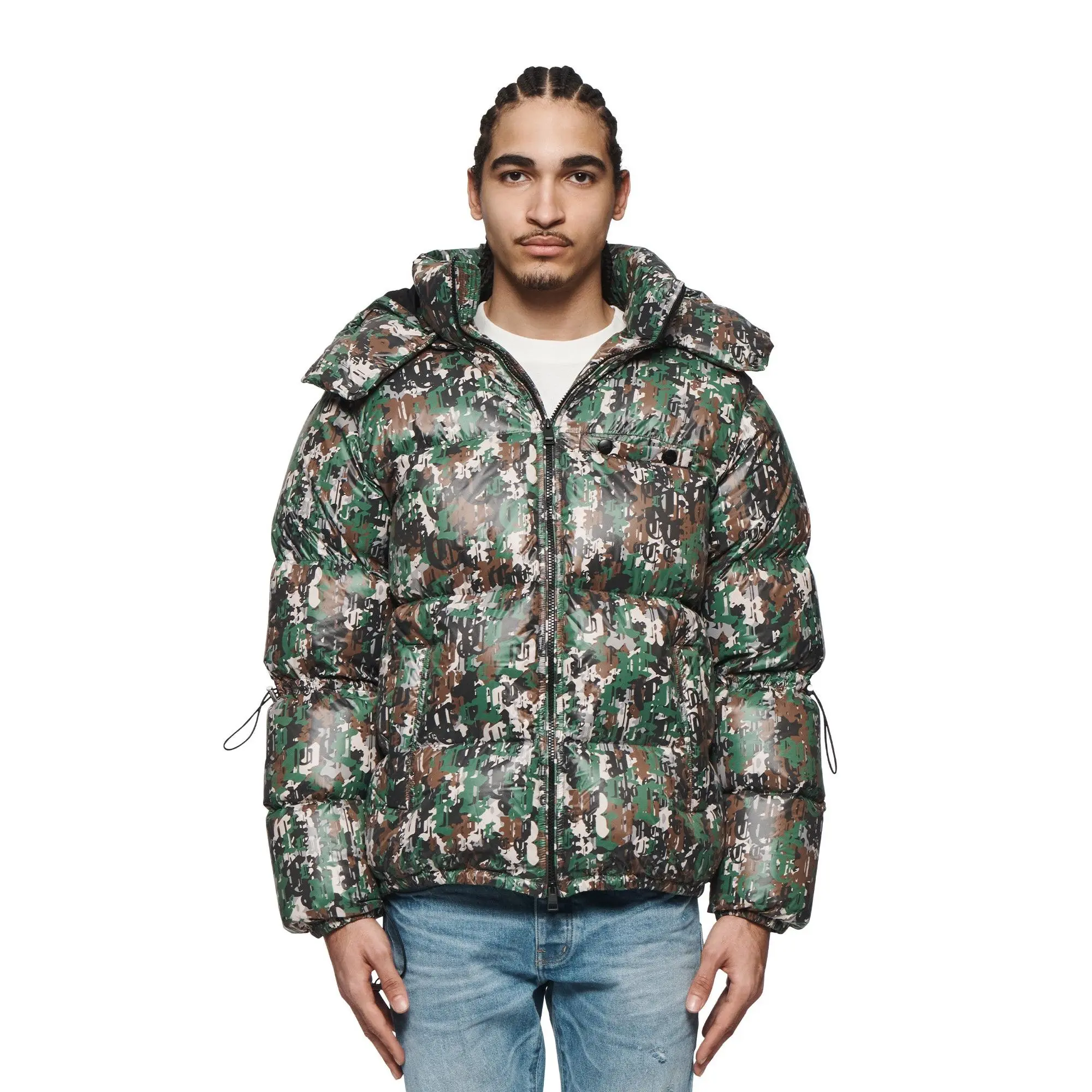 Gothic Camo Puffer Jacket