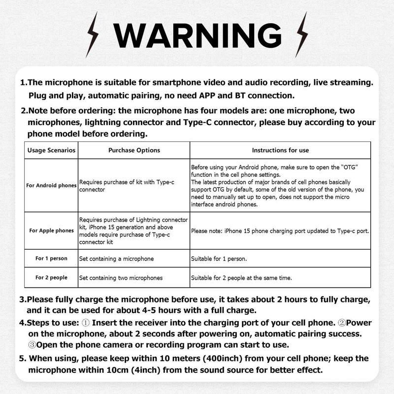 Professional Wireless Lavalier Microphone, USB Rechargeable Wireless Microphone, Plug-Play Lapel Mic for Video Recording, Teaching, Interviews, Podcast Equipment, Gifts for Mums, Gifts for Girlfriend