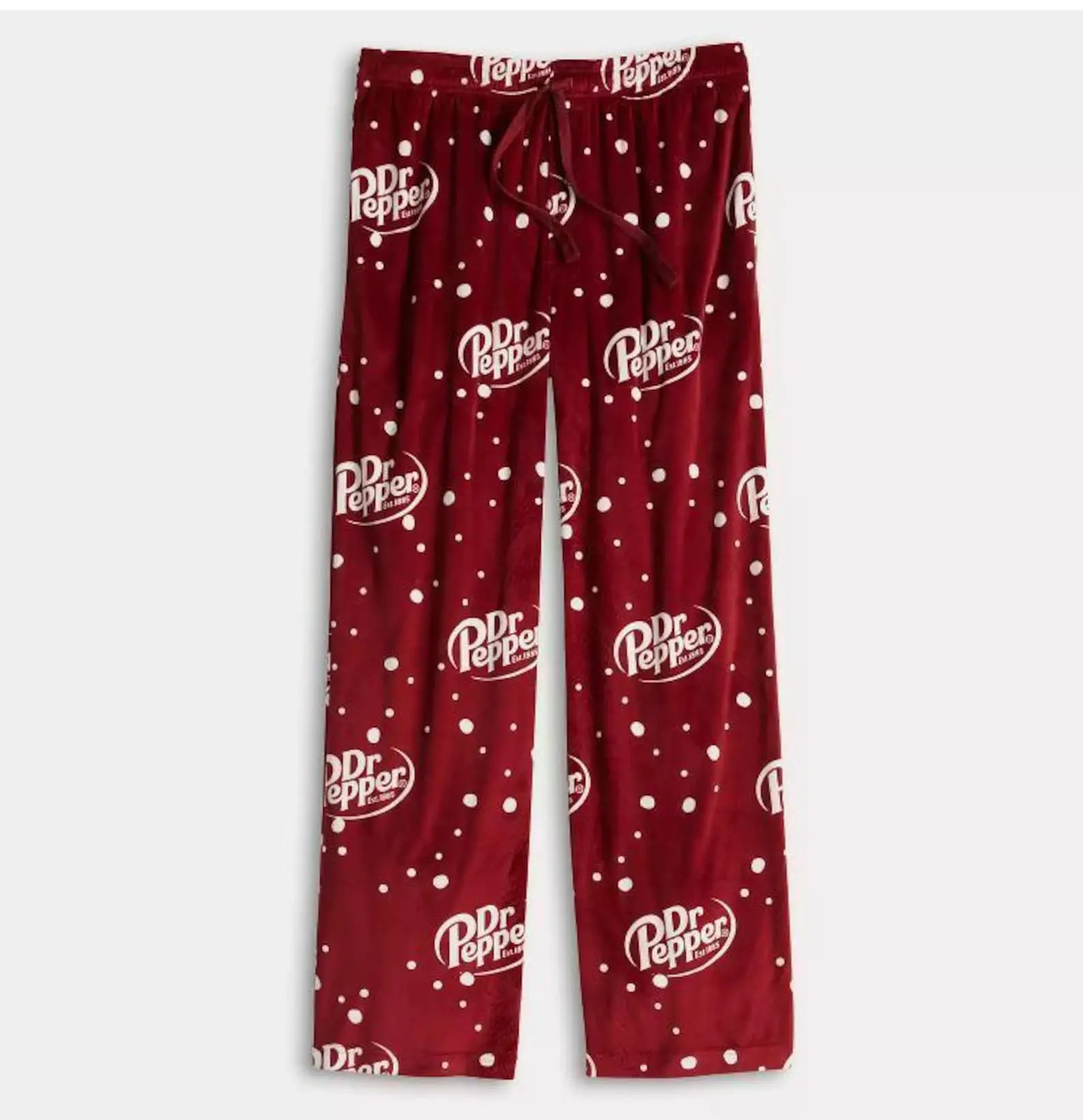 Dr. Pepper Pajama Pants, Unisex Baggy Lounge Sweatpants, Comfy Casual Sleep Pants, All-Season Relaxed Fit Joggers