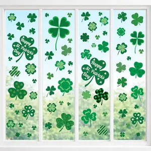 4E's Novelty 115 Pcs St Patricks Day Window Clings (9 Sheets)