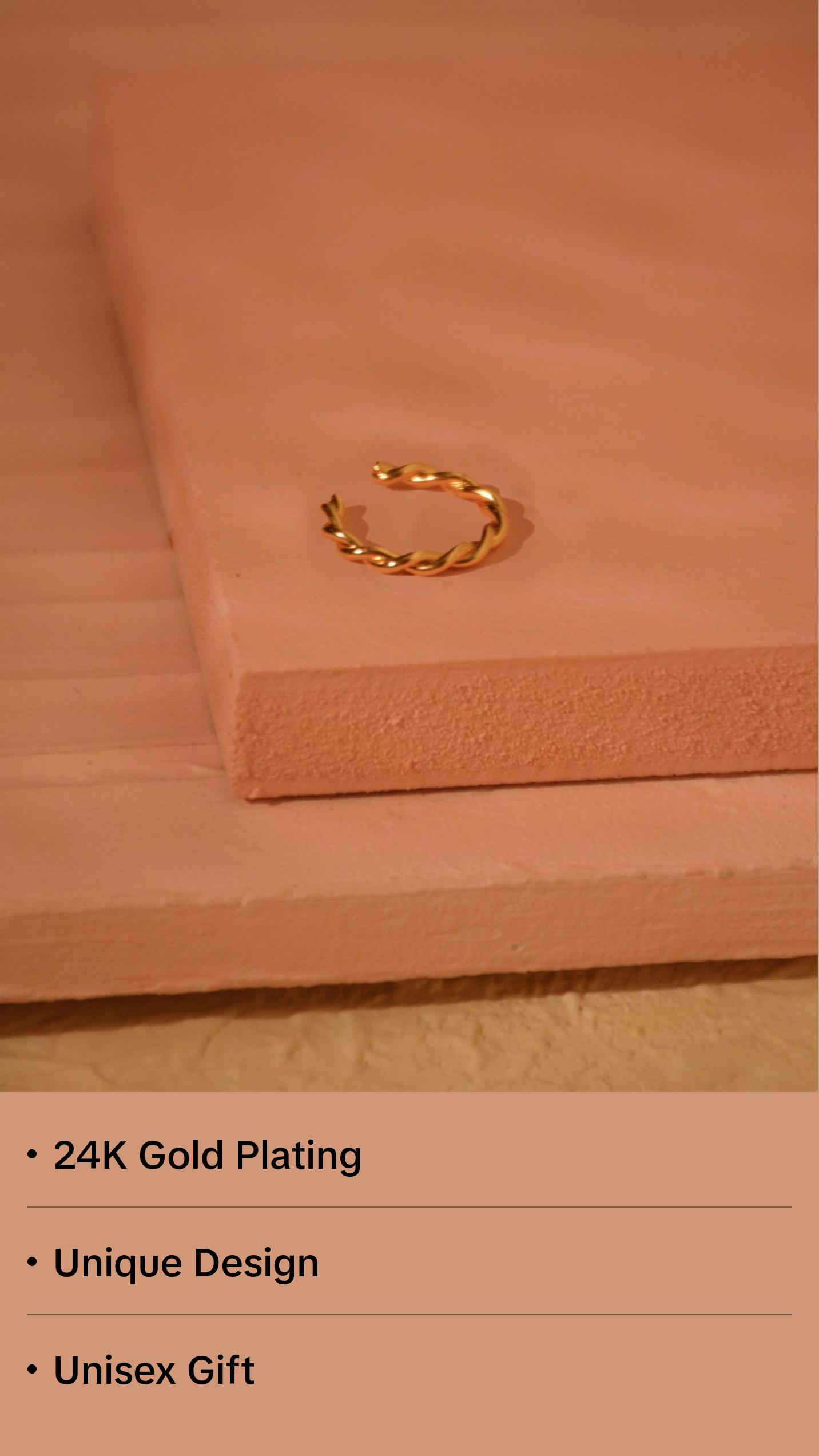 Florabel Earcuff Eloise 24K Gold Plated Florabel Earcuff Eloise 24K Gold Plated