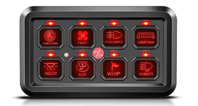 Nilight 8 Gang Switch Panel System Circuit Control Relay Fuse Wiring Harness Automatic Dimmable ON Off LED Pod for 12V Cars Trucks Campers SUV Nilight 8 Gang Switch Panel System Circuit Control Relay Fuse Wiring Harness Automatic Dimmable ON Off LED Pod for 12V Cars Trucks Campers SUV