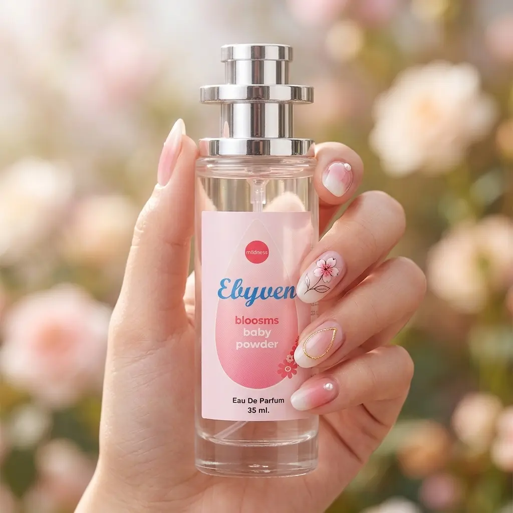 EBYVEN Baby Powder Blossom EDC Perfume Spray for Adults - Fresh Natural Floral Notes, Alcohol-Containing Fragrance Bottle, 1.18 fl oz (35ml), Single Item, 1 To 1.9 Fl Oz, Contains Alcohol, Floral Scents, Liquid, Regular Edition, Fresh And Natural Floral N