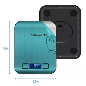 Food Scale 22lb Digital Kitchen Scale Weight Grams and oz for Cooking Baking 1g/0.1oz Precise Graduation Stainless Steel Tempered Glass Contemporary Slim Design Accurate Measurement Multiple Unit Conversion Setting