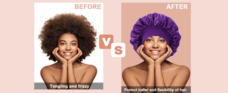 Wine Color Satin Hair Bonnet for Sleeping, Single Layer Soft Silk Sleep Cap, Edge Friendly Night Hair Care school gift Sleeping Bonnet