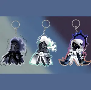 CRK Keychain - Silent Salt And Salt Of Solidarity Keychains, Cookie Run Kingdom Acrylic Keyring, Unique Keyrings for Personal Style, Cute Keychains for Bags and Keys, Durable, Lightweight and Perfect for Personal Style, Collecting and Gifting