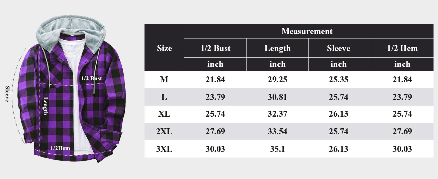 ZITY Purple Plaid Hoodie | Comfy Menswear Pullover - Long Sleeve Checked Flannel Top - Lightweight Casual Sweatshirt for Everyday Wear - Essential Plaid Wetsuit-Soft Fabric gifts