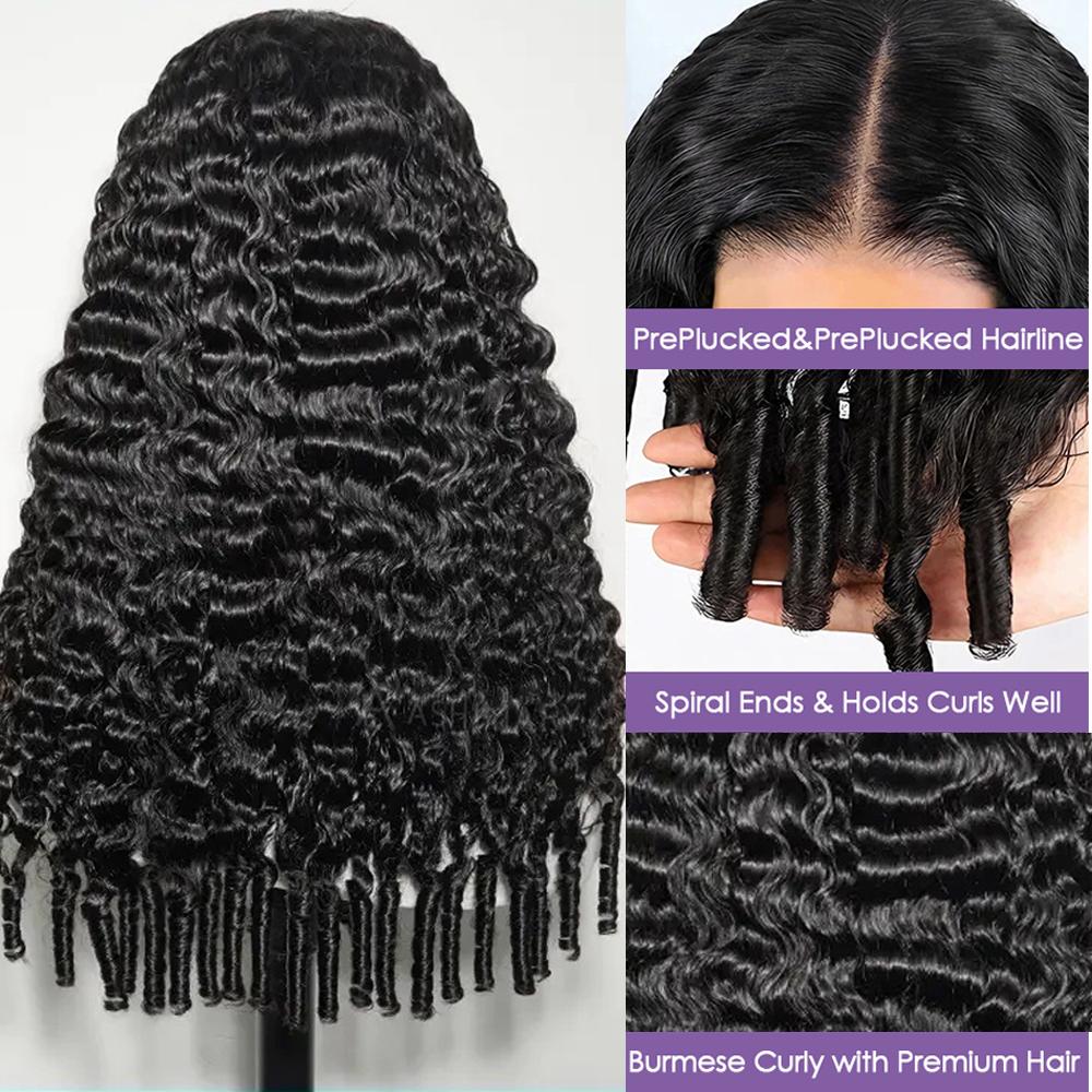 13x6 Burmese Curly Human Hair Wig