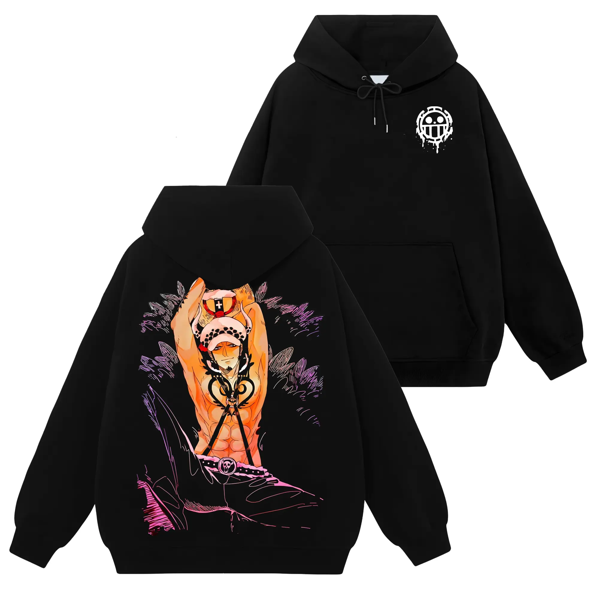 [Ace Shop] Trafalgar Law - OnePiece #47 Hoodie T-Shirt Sweatshirt Retro Vintage Unisex Graphic 90s Cotton, Gift For Wibu, Anime Manga Y2K Streetwear Apparel Classic Fabric Hem