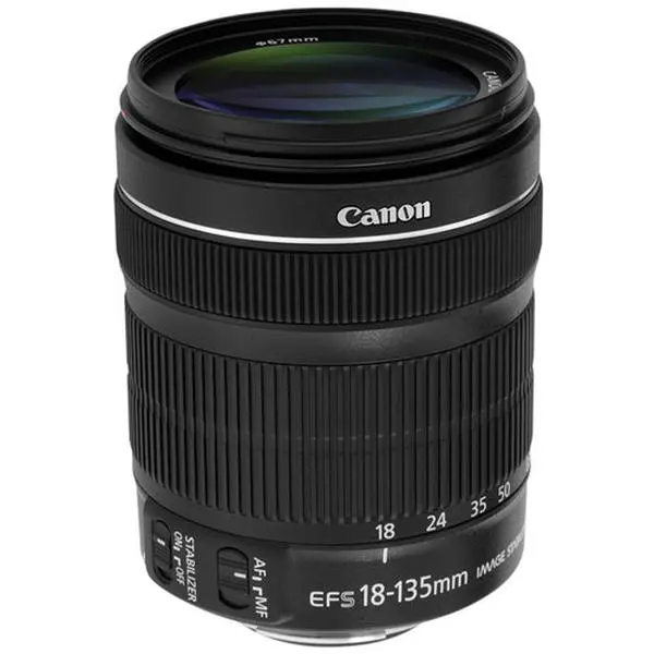 Canon EF-S 18-135mm f/3.5-5.6 IS STM Digital Camera Zoom Lens with Auto Focus (White Box, Compact Design), Smooth