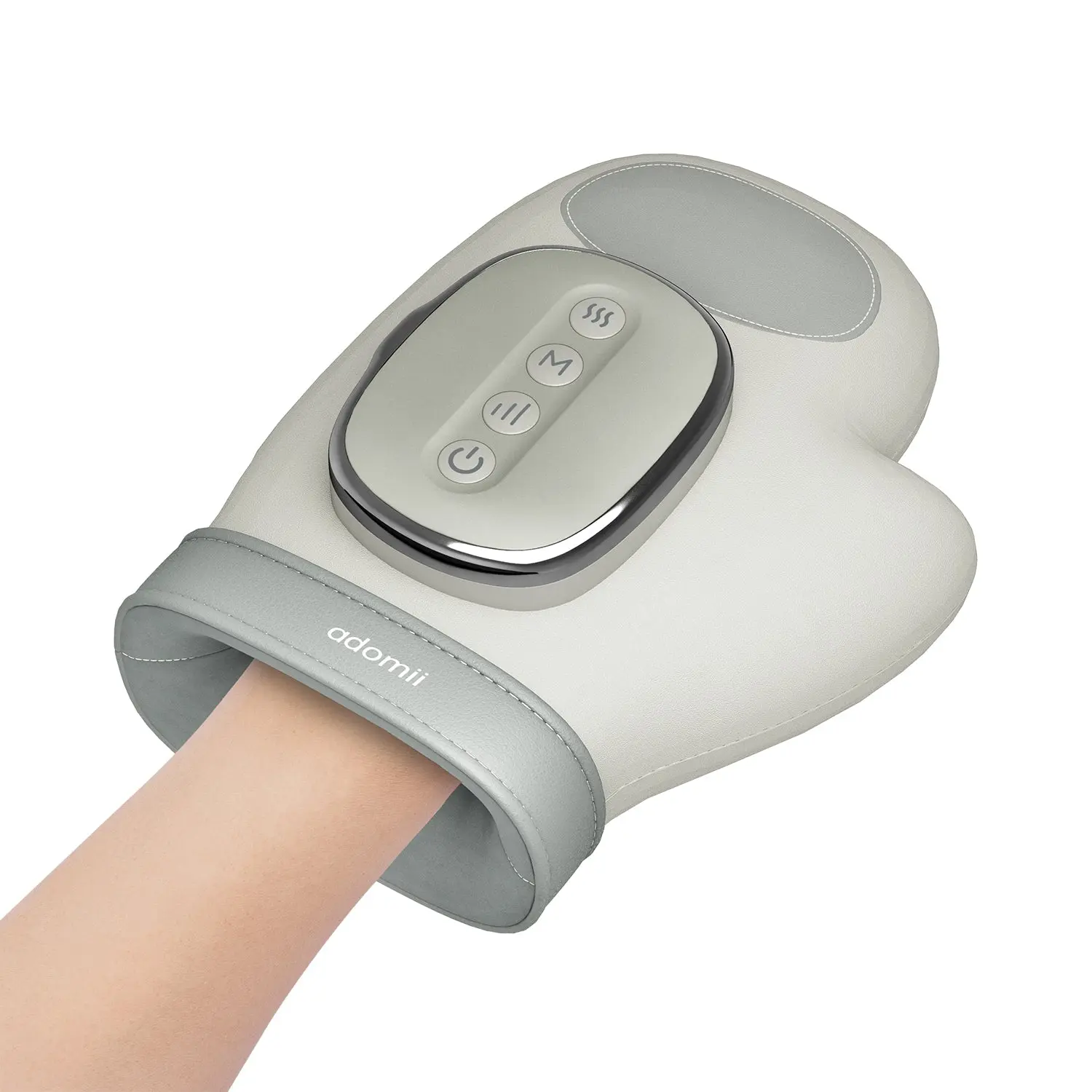 Hand Massager with Heat, Compression, Adjustable Settings, Cordless Battery-Powered Therapy Device for Personal Care