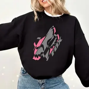 Fox Racing Print Sweatshirt, Motorsports Graphic Crewneck, Motocross Inspired Racing Design, Casual Streetwear Menswear Womenswear, Gift For Fans