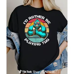 Soft Cotton VR Gamer T-Shirt with Gorilla Tag Design for Gamers