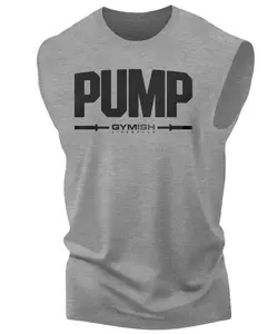 132. Pump Workout Funny Muscle Tank Top for Men