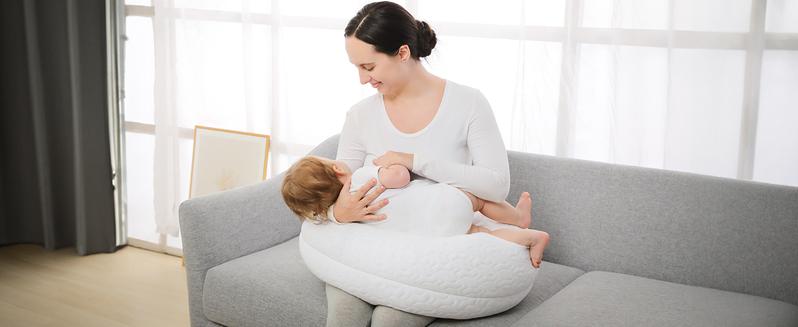 Yoofoss Pregnancy Pillows for Sleeping, 2 in 1 Adjustable Nursing and Maternity Pillow for Pregnant Women, Comfort Natural Fiber Body Pillow for Pregnancy, Arm Neck Belly Support, White