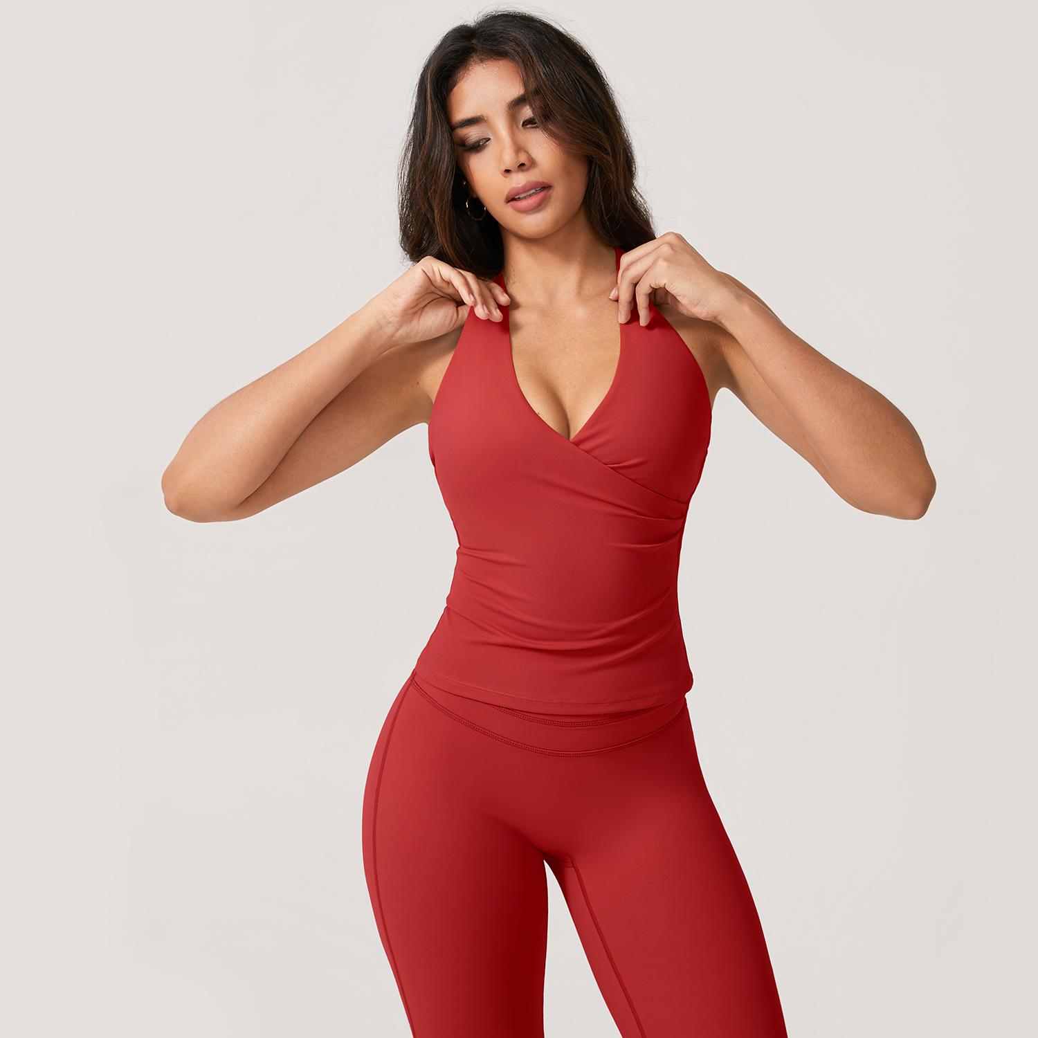 TimeOFFWomen's 2-Piece Activewear Set Deep V-Neck Open-Back Design Stretchy Fabric for Flattering Fit Comfort in Yoga Workouts & Casual Outings Athletic Fashion Fitness Clothes, 2 Piece Sets, Women's 2 Piece Set TimeOFFWomen's 2-Piece Activewear Set Deep V-Neck Open-Back Design Stretchy Fabric for Flattering Fit Comfort in Yoga Workouts & Casual Outings Athletic Fashion Fitness Clothes, 2 Piece Sets, Women's 2 Piece Set