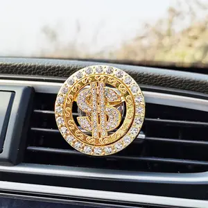 Shiny Car Air Vent Ornament - Fashion Rhinestone Bling Car Interior Decor, Easy Install Universal Car Vent Clip, Stylish Car Accessory for Car Decoration Lovers