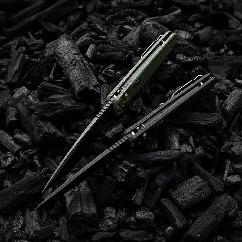 Utility Button Lock Folding Knife D2 Battlewash Blade G10 Handle Multifunctional Cutlery Tool for Outdoor Fishing Camping EDC