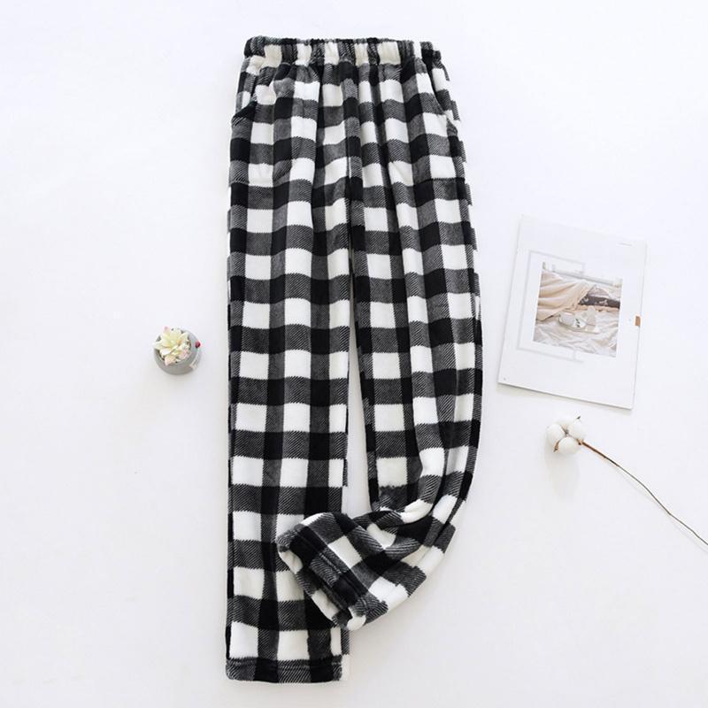2025  Pajama Pants Warm Flannel Casual Loose Fleece Lounge Pants Sleep Pants Lazy Pants Womenswear Nightwear