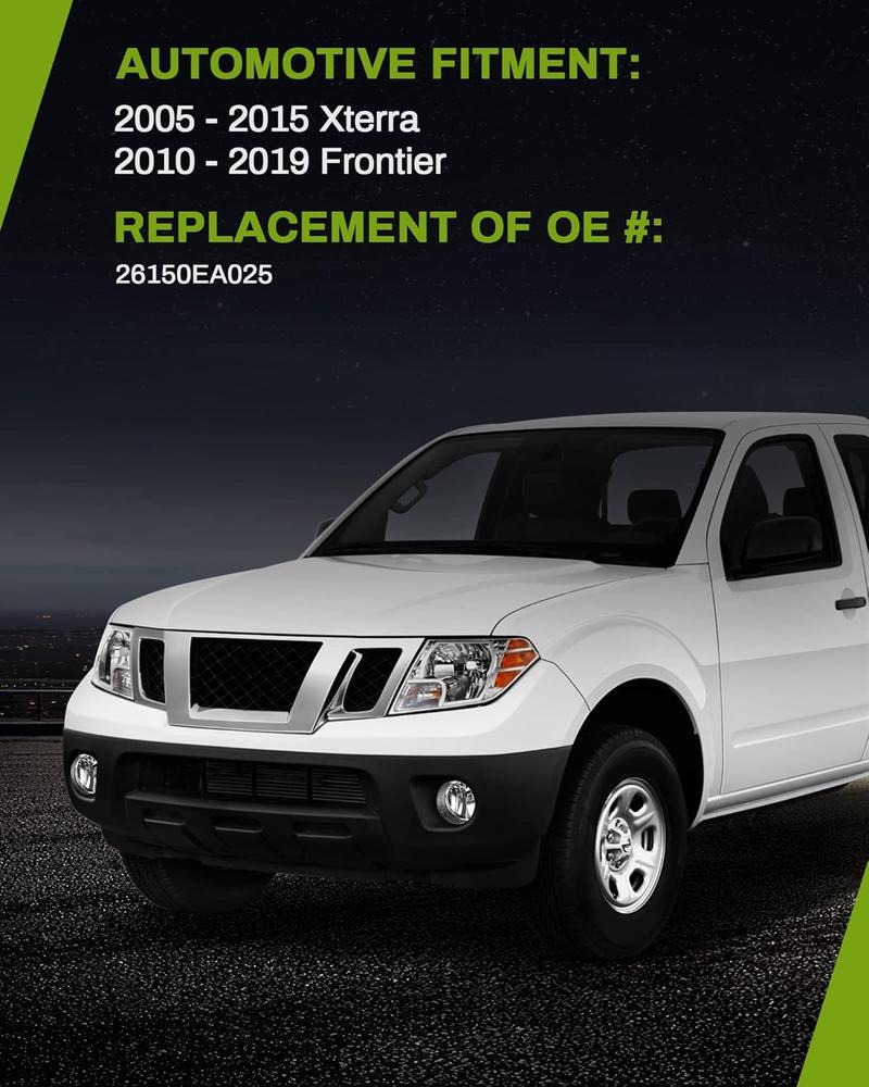 YITAMOTOR Fog Lights Compatible with 2005-2015 Xterra & 2010-2019 Frontier Fog Lamps, with H11 12V 55W Bulbs,Wiring Harness and Switch