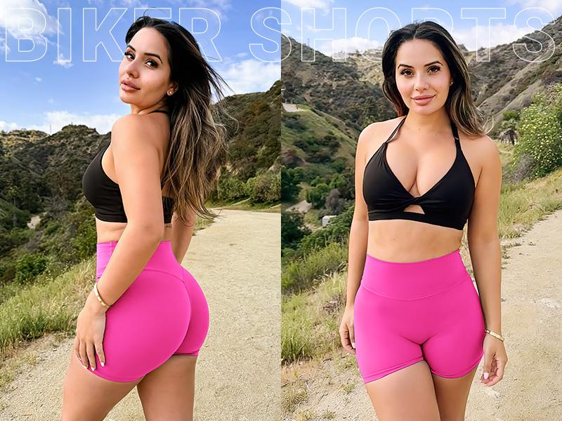 YEOREO Women's Biker Shorts 4.5" Workout Gym Shorts Craze High Waist Tummy Control Hidden Scrunch Running Yoga impact YEOREO Women's Biker Shorts 4.5" Workout Gym Shorts Craze High Waist Tummy Control Hidden Scrunch Running Yoga impact