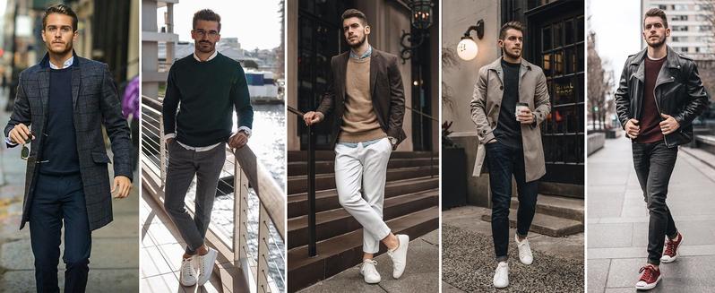 COOFANDY Fall Outfits Luigi Limited Time Clearance Men's Crew Neck Sweater Slim Fit Lightweight Sweatshirts Knitted Pullover gift christmas Jeans Long (Only the crew neck sweater is for sale)