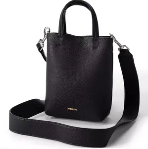 Women's Faux Leather Crossbody Bag | Color: Black