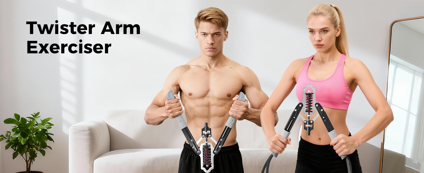 Relifesports Adjustable Resistance Arm Trainer Chest workout Twister Arm Exerciser Adjustable 0-220lbs/350lbs Hydraulic Power, Home Chest Expander, Shoulder Muscle Training Fitness Equipment, Arm Enhanced Exercise Strengthener Relifesports Adjustable Resistance Arm Trainer Chest workout Twister Arm Exerciser Adjustable 0-220lbs/350lbs Hydraulic Power, Home Chest Expander, Shoulder Muscle Training Fitness Equipment, Arm Enhanced Exercise Strengthener