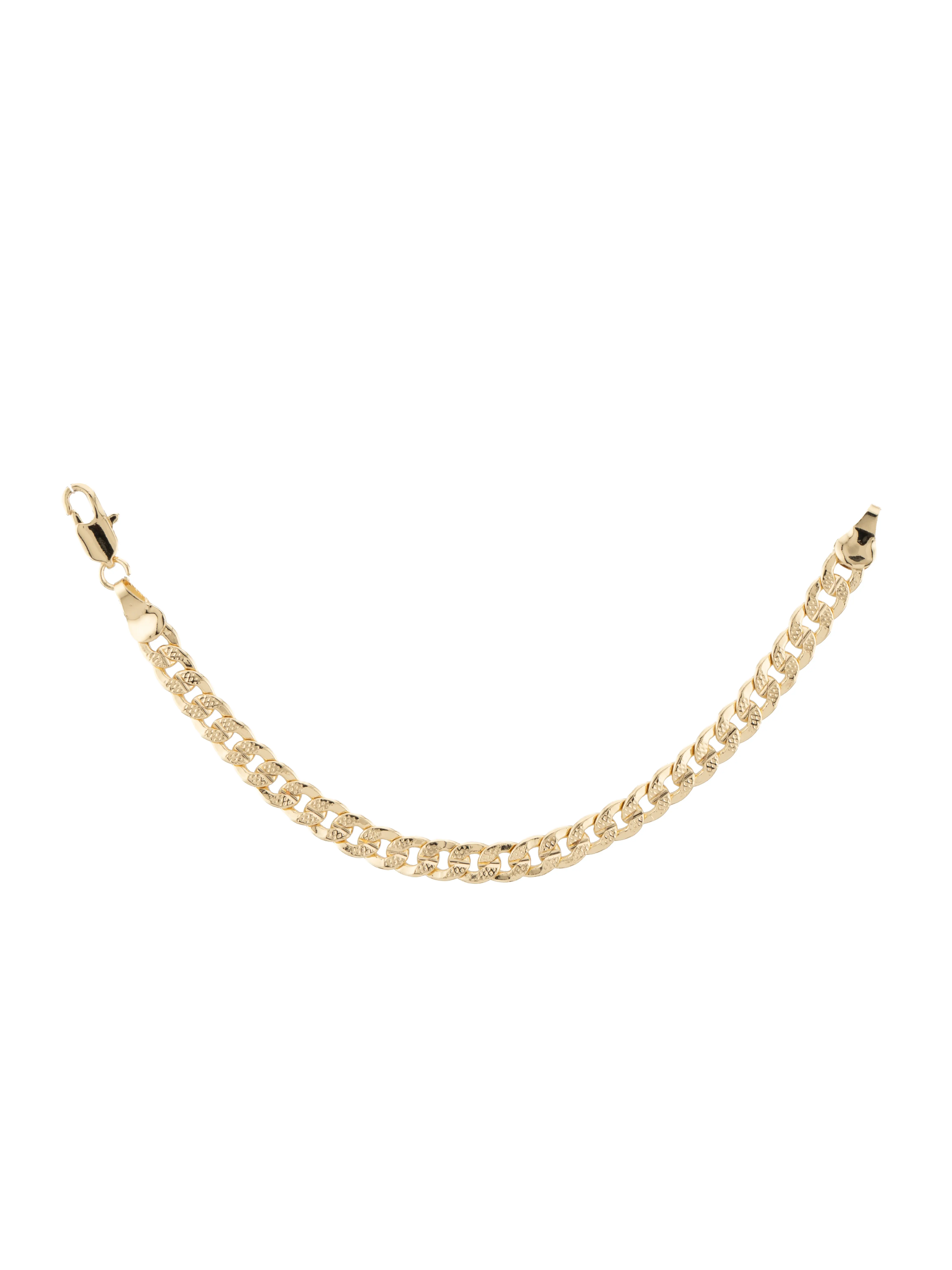 Beautiful 6-inch Cuban-style Bracelet for Babies in Gold Plating Classic Cuban Link Premium Gold Plating Safe Clasp Perfect for Little Wrists