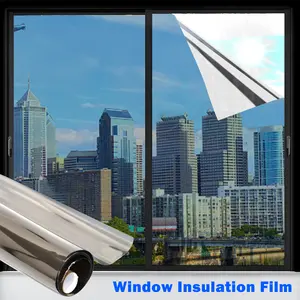 1 Count Window Privacy Film Frosted Glass Static Cling, Provides Day and Night Privacy for Bathroom and Home