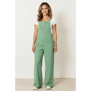 Wide Strap Overall with Pockets