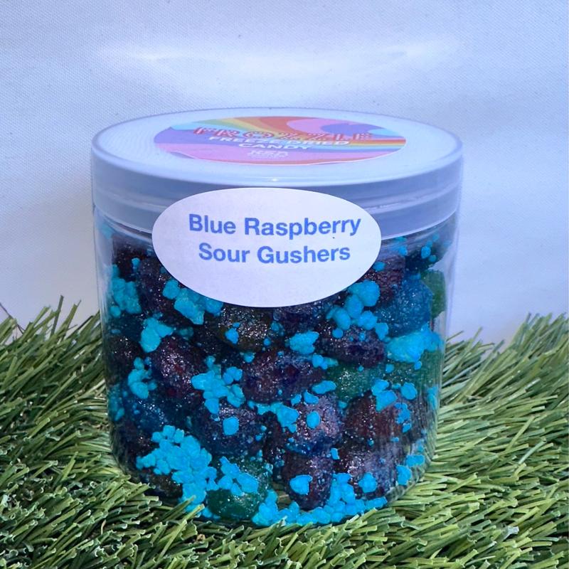 Sour Blue Raspberry Gushers - Bold Tart & Sweet Candy Treat - Kosher Parve - 7 OZ Jar - Perfect for Unique Snacking Experience trending sour blue gushers trending candy