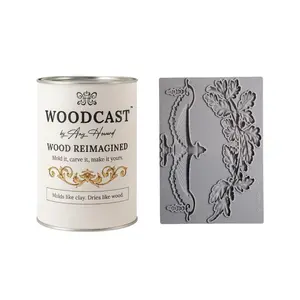 AMY HOWARD AT HOME WoodCast Bundle with Empire Decorative Mould – Paintable Wood Repair Compound for Furniture Flips & Cabinet Makeovers