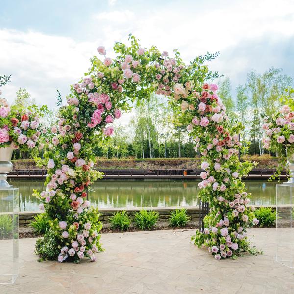 Arc Roof Double Layer Arch Trellis for Garden Vine Support, Sturdy Rustproof Iron Frame, Easy Ground Stake Installation, 78x23x83.9 Inch