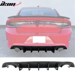 Rear Bumper Diffuser for Dodge Charger 2015-2023 PP 2PCS