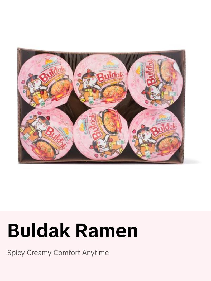 Samyang Buldak Ramen Carbonara Hot Chicken Flavor (cup)