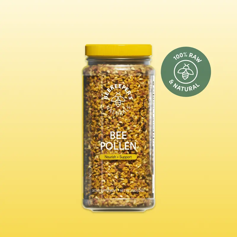 Bee Pollen - 100% Raw Granules for Energy, Immunity & Whole Body Wellness - Superfood Packed with Vitamin B, Minerals & Protein