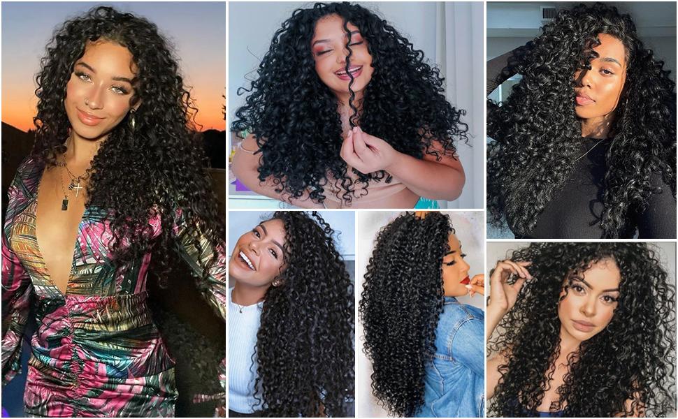 GoGo Curls 8 Packs Curly Crochet Hair GoGo Curl Synthetic Bohemian Crochet Braids Water Wave Hair Extensions for Women Natural Black Deep Wave Braiding Hair GoGo Curls 8 Packs Curly Crochet Hair GoGo Curl Synthetic Bohemian Crochet Braids Water Wave Hair Extensions for Women Natural Black Deep Wave Braiding Hair