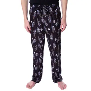 Star Wars Men's The Mandalorian Mando and Baby Yoda Sleepwear Lounge Pajama Pants